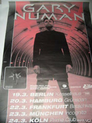 Gary Numan 1998 European Exile Tour Poster